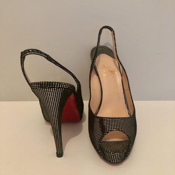 Christian Louboutin Platform Slingback Sandals - Picture 2 of 2